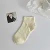 Calcetines de media pantorrilla para mujer de Primavera y Otoño, Calcetines de Maternidad de Algodón Puro con Parte Superior Holgada, Calcetines Delgados de Algodón Puro Absorbentes de Sudor, Sin Costuras, Estilo Slouch, Calcetines Zhuji