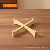 Soporte de Flores de Bambú y Madera Piso Bambú Soporte de Flores Suculentas Oficina Sala de Estar Escritorio Base para Maceta