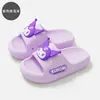 Sandalias para niños kt cat con suelas gruesas, zapatillas antideslizantes para el hogar para niñas, sandalias de EVA para bebés y niños con suela suave, venta al por mayor de verano