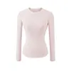 Blusas para Mujer, Camisetas Base Elásticas Ajustadas, Primavera y Otoño, Multicolor, Venta al por Mayor Transfronteriza, Ajustadas, Cuello Redondo Pequeño, Adelgazantes, Ropa Interior de Manga Larga