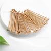 Accesorios de joyería DIY hechos a mano con material de cuentas aguja de cuentas de oro de cobre puro 1000 por paquete aguja de bola de especificaciones múltiples aguja redonda