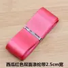 Material para accesorios para el cabello hechos a mano diy cinta de poliéster de doble cara de 25 mm lazo de cinta tocado flor accesorios de joyería