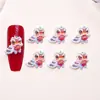 Estilo Ano Novo Estilo Chinês Cabeça de Leão Acessórios para Unhas Resina Peças Pequenas Brincos DIY Desenho Animado Festivo Decorações para Unhas