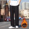 2024 outono e inverno novo estilo chinês calças casuais calças masculinas calças de algodão plus size grosso quente calças retas