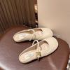 Zapatillas Medias Estilo Hada Suaves para Mujer 2025 Verano Nuevas Francesas Elegantes de Nicho con Falda Suela Suave Zapatos de Noche