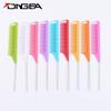 Cross-border Hot Sale Cor Agulha de Aço Pente de Cauda Nylon Material Salão de Cabeleireiro Styling Perm Despojado Multicolor Pente de Cabelo