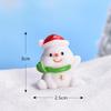 Novo Papai Noel boneco de neve fofo paisagem em miniatura decoração diy bonsai decoração de neve leão-marinho decoração de Natal