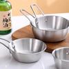 Tazón para Snacks de Acero Inoxidable con Asa, Tazón de Cocina, Estilo Ins Lujo Accesible Tazón para Ensalada de Frutas, Tazón Popular de Gama Alta para Papas Fritas