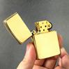 Encendedor de Queroseno de Latón Zorro Genuino Placa de Luz Hielo A Prueba de Viento Metal Creativo Llama Abierta Fabricante Venta al por Mayor