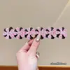 Parche de flequillo elegante con efecto dopamina, cinta mágica primavera-verano, parche de flequillo floral ancho extendido para mujer, diadema