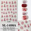 Pegatinas para Uñas Estilo Chino Pez Dorado Fuegos Artificiales 5D Repujado Tridimensional Auspicioso Rojo Carpa DIY Pegatinas de Arte para Uñas Modelo Sl