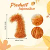 Nuevo árbol de Navidad de seda mini dorado-naranja cruzado, plegable y extensible, adorno de decoración de escritorio desde la fábrica de origen