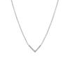 Colar em forma de V de zircão micro embutido europeu e americano transfronteiriço Colar de clavícula de moda de nicho de luxo leve para mulheres de alto sentido de design original