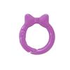 Nudo de Lazo Colorido Cierre de Resorte Pajarita Anillo Abierto Anillo de Resorte de Color Claro Llavero Accesorios DIY Anillo de Conexión de Cuentas