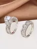 AliExpress Amazon nuevo anillo de circonita incrustada en cobre comercio electrónico transfronterizo anillo europeo y americano para hombres y mujeres venta al por mayor