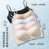 Nuevo sujetador de verano fino sin costuras para pechos pequeños, anti-caída para mujer, soporte lateral del pecho, ropa interior invisible transpirable