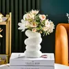 Nuevo Jarrón Espiral de Plástico Estilo Nórdico Contenedor Creativo para Arreglos Florales Adornos Anti-Caídas Arreglo Floral Jarrón Hidropónico