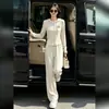 Conjunto Esportivo Casual Pura Sexy para Mulheres, Novo Conjunto de Duas Peças com Moletom com Capuz e Zíper Slim Fit e Calça Wide Leg para Outono/Inverno 2026