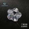 FUENTE Venta al por mayor de fábrica pentagrama forma de ciruela circón blanco piedra desnuda fondo puntiagudo circonia sintética diamante CZ artificial