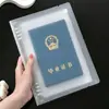 Bolsa de armazenamento premium em PVC, bolsa para documentos A4, bolsa com zíper para fichário de 6 furos multi-especificação, caderneta de recibos B5, caderno A5