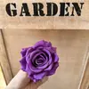 Flor Artificial Rosa con Esquina Rizada de 12 Colores Cabezal de Flor Falsa Flor Artificial de Alta Gama Decoración de Pared de Flores para Bodas Diámetro 9 cm Fabricante de Flores Falsas