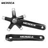Meroca Manivela de Bicicleta Plegable Bicicleta de Rueda Pequeña Hueca Integrada Juego de Platos Positivos y Negativos Plato Único