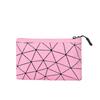 Bolsa Cosmética Nova em PU com Estampa de Diamante, Bolsa de Higiene Pessoal, Bolsa Clutch, Estojo de Maquiagem Portátil para Viagem, Bolsa de Armazenamento com Padrão de Grade