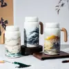 Nuevo Modelo 2025 Termo de Acero Inoxidable para Mujer, Taza de Café Portátil de Gran Capacidad, Vaso de Agua Estudiante de Alta Estética con Popote