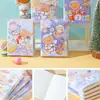 Caderno de Alto Valor com Botão de Pressão para Alunos do Ensino Fundamental, Diário de Bolso Fofo e Moderno com Desenhos, Venda por Atacado de Fábrica