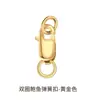 Cobre banhado a ouro 18k pulseira e colar DIY materiais de miçangas artesanais fecho em U fecho de ponta conta de posicionamento fecho acessórios