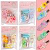 Gel crema clip para el pelo DIY bolsa hecha a mano material de bolsa accesorios lindos de resina juego de clips para el pelo puesto puesto hecho a mano