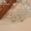 Brincos Aitong Jewelry Retro Super Brilhantes Cravejados Brincos da Moda Personalizados de Nicho Brincos Elegantes de Alta Qualidade para Mulheres