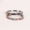 Anillo Nuevo de Acero de Titanio Transfronterizo Anillo para el Dedo del Pie de Mujer Anillo de Moda Estrellado Incrustado de Diamantes Europeo y Americano Fábrica Fuente de Joyería Yiwu