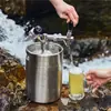 Cubo de Fermentación Secundaria de Acero Inoxidable 304 para Cerveza Artesanal Cerveza Casera Cubo de Fermentación de Transferencia de Entrega de Cerveza Dispensador Automático de CO2 Cañón de Cerveza para Bar