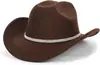 Sombrero de Vaquero para Hombres y Mujeres Moda Rollo Superior Suave Sombrero de Tela con Cinturón de Hebilla Sombrero para el Sol Protector Solar Sombrero de Sol Sombrero de Jazz