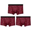Ropa Interior para Hombre Bóxers Antibacteriales de Algodón Puro para Hombre Transpirables Estampados de Verano Delgados Talla Extra Pantalones Cortos Calzoncillos Bóxer de Algodón
