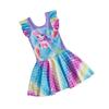 Traje de baño para niña de 3 a 8 años, infantil, de princesa, de una pieza, lindo, de sirena, para bebé, de edad pequeña y mediana, para jardín de niños, falda profesional para nadar