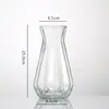 Jarrón de Diamante Vidrio Calabaza Origami Colorido Estilo Europeo Hogar Hidropónico Decoración Transparente Arreglo Floral Adorno de Escritorio Venta al por Mayor