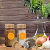 En stock Frasco de condimentos de 4 ozl Almacenamiento de cocina botella cuadrada pequeña pimienta Sal frasco de esencia de pollo con Agujero Esparcidor de polvo frasco de condimento para barbacoa