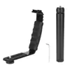 SLR câmera dupla em forma de L flash lâmpada de fotografia sapato quente bilateral suporte em forma de L lâmpada de fotografia LED L quadro de apoio
