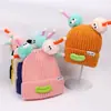 Bonito y Original Gorro de Punto para Otoño e Invierno, Adorable y Divertido para Niñas, Hace que la Cara Parezca Más Pequeña, Versátil Gorro de Lana con Boca de Salchicha, Suéter para Estudiantes