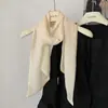 Súper Hada ~ 2025 Corea del Sur Nuevo Pañuelo Cinta para Mujer Primavera y Verano Suave y Cómodo Color Sólido Versátil Protección para el Cuello Pañuelo Largo