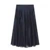 Falda Versátil de Cintura Alta Adelgazante de Color Sólido Estilo Europeo Transfronterizo 2026 Nueva Moda Temperamento Elegante Ropa para Mujer 0528950