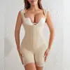 Modelador Europeu e Americano de Peça Única Transfronteiriço Versão Aprimorada com Botões Controle de Barriga Levanta Bumbum Modelagem Pós-Parto Aperto Corporal Corset para Mulheres