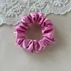 Estilo Más Vendido en Amazon Superficie de Seda Tamaño Grande Goma para el Cabello Simple Versátil Alta Elasticidad Goma para el Cabello Color Sólido Accesorios para el Cabello