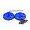 Autedo Equipo de Fitness Dispositivo Auxiliar para el Hogar Artefacto Abdominal Placa para Músculos Abdominales productos genuinos Tubo de Acero Profesional Rueda Doble Rueda Abdominal