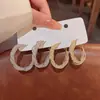 Pendientes de Aro Metálico Únicos con Pasador de Plata S925 2024 Nuevo Diseño de Nicho de Moda Pendientes de Gama Alta para Mujer Verano
