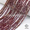 Cuentas de cristal de diamante de color AB plateado de 2 mm, cuentas de punta, joyería para el cabello, material para abalorios DIY, accesorios para zapatos, fabricantes de doble punta, venta al por mayor