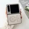 Adecuado para Huawei Purax Marca Trendy Anillo Cuero Creativo Huawei P50 Pocket Pantalla Plegable Funda Cubierta para Teléfono Móvil