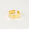 Anel Quadrado de Prata Han Ge S925 Sterling Silver para Mulheres Estilo Coreano ins Light Luxury Style All-match Irregular Simple Ring